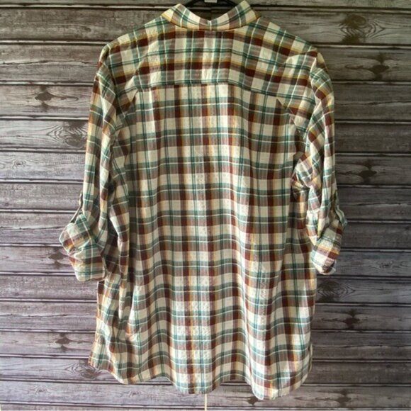 NWOT‎ Eddie Bauer Men's Classic Fit Short-Sleeved Button-Down Shirt Size XL - Picture 2 of 8